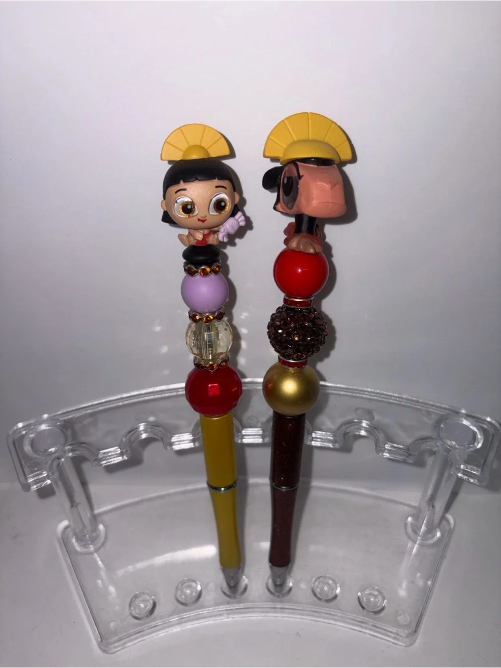 Emperor’s new Groove character beaded pens